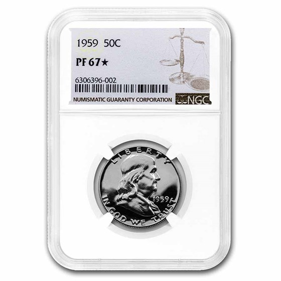 1959 Franklin Half Dollar PF-67* NGC 1959 Franklin Half Dollar PF-67* NGC