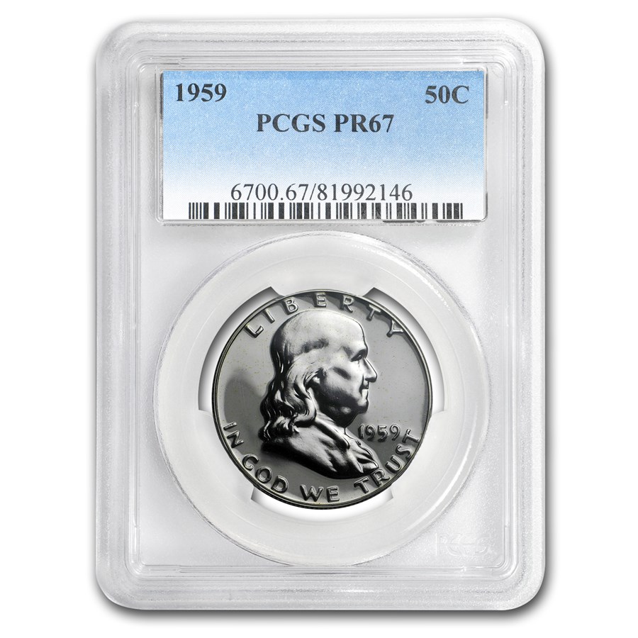 1959 Franklin Half Dollar PR-67 PCGS