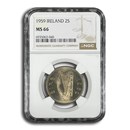 1959 Ireland Florin MS-66 NGC