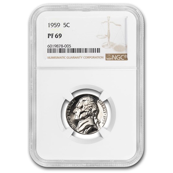 1959 Jefferson Nickel PF-69 NGC 1959 Jefferson Nickel PF-69 NGC