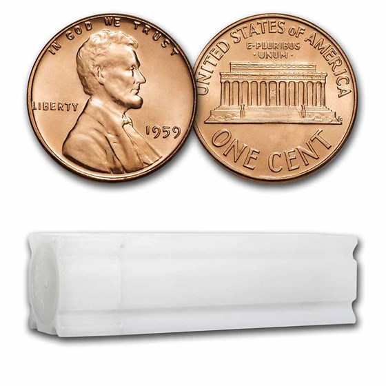 1959 Lincoln Cent 50-Coin Roll BU 1959 Lincoln Cent 50-Coin Roll BU