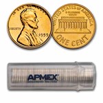 1959 Lincoln Cent 50-Coin Roll Proof