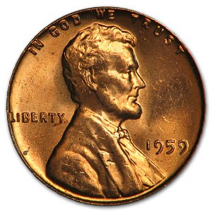 1959 Lincoln Cent BU (Red) 1959 Lincoln Cent BU (Red)