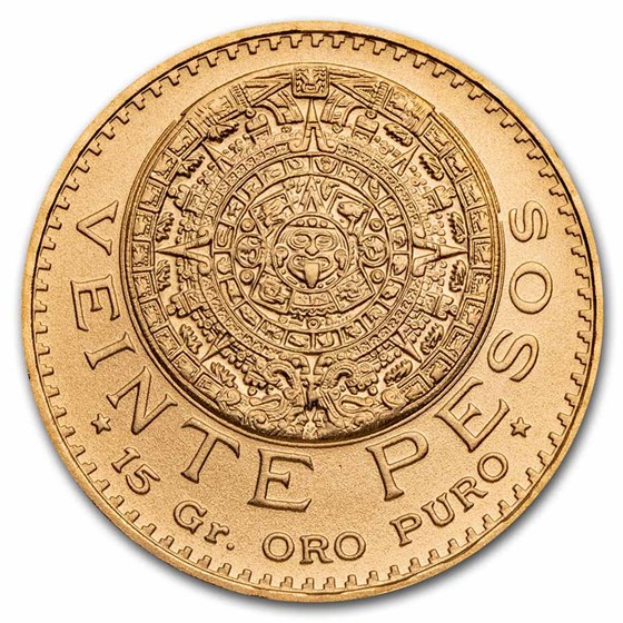 1959 Mexico Gold 20 Pesos BU (New Dies Restrike)