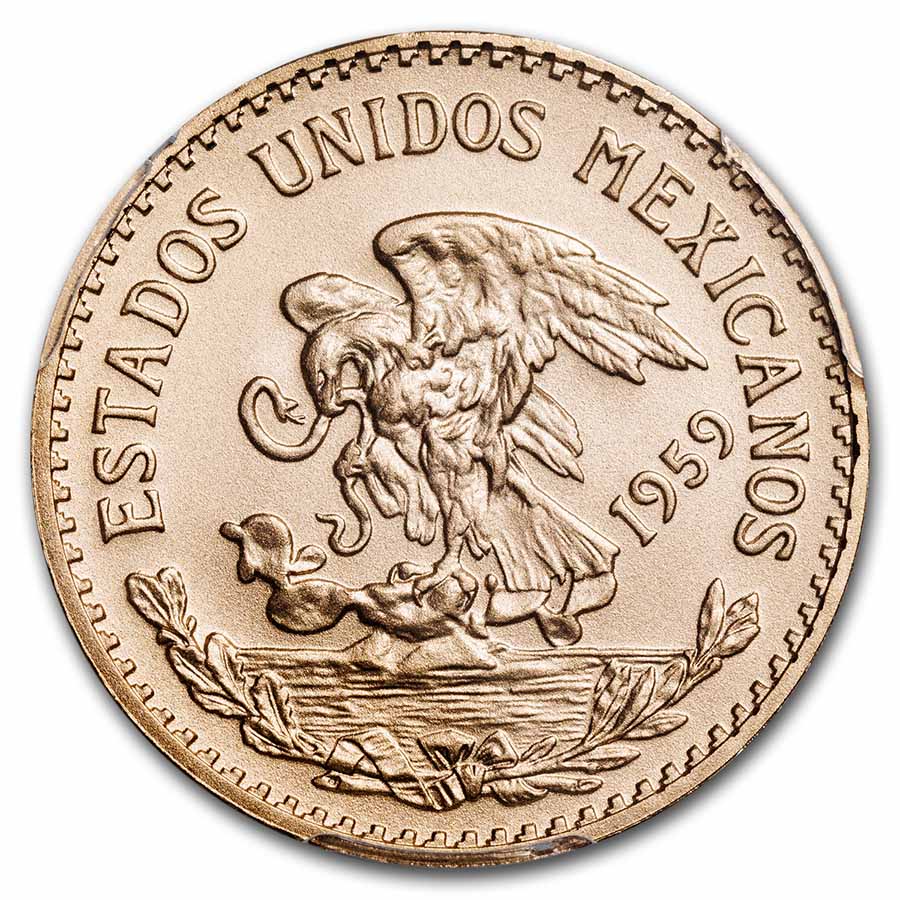 1959 Mexico Gold 20 Pesos MS-70 PCGS (New Die Restrike) | eBay
