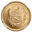 1959 Peru Gold 50 Soles Liberty MS-65 NGC