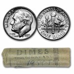 1959 Roosevelt Dime 50-Coin Roll BU (Bank Wrapped)