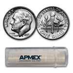 1959 Roosevelt Dime 50-Coin Roll BU
