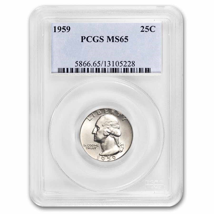 1959 Washington Quarter MS-65 PCGS