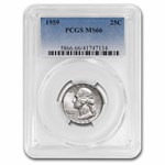 1959 Washington Quarter MS-66 NGC