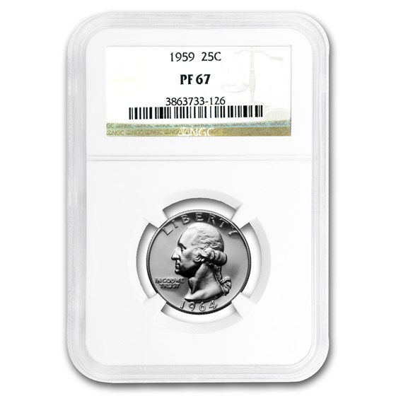 1959 Washington Quarter PF-67 NGC