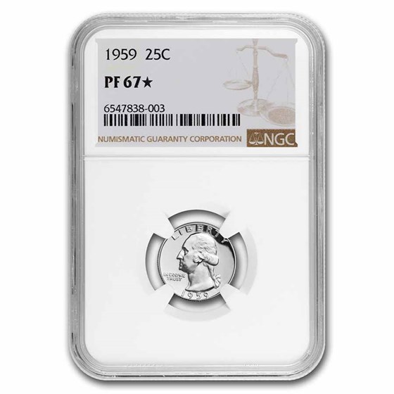 1959 Washington Quarter PF-67* NGC 1959 Washington Quarter PF-67* NGC
