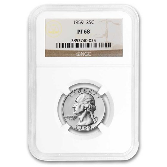 1959 Washington Quarter PF-68 NGC 1959 Washington Quarter PF-68 NGC