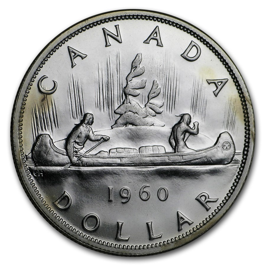 1960 Canada Silver Dollar BU/Prooflike
