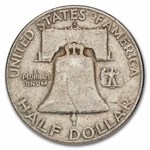 1960-D Franklin Half Dollar 20-Coin Roll Avg Circ