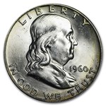 1960-D Franklin Half Dollar 20-Coin Roll BU