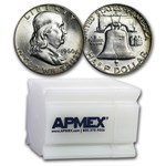 1960-D Franklin Half Dollar 20-Coin Roll BU