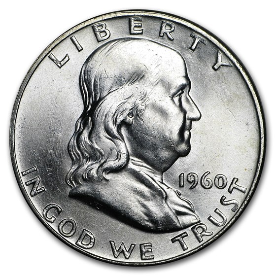 1960-D Franklin Half Dollar BU