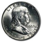 1960-D Franklin Half Dollar MS-64 NGC (FBL)