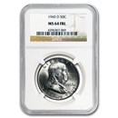 1960-D Franklin Half Dollar MS-64 NGC (FBL)
