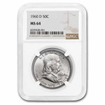 1960-D Franklin Half Dollar MS-64 NGC