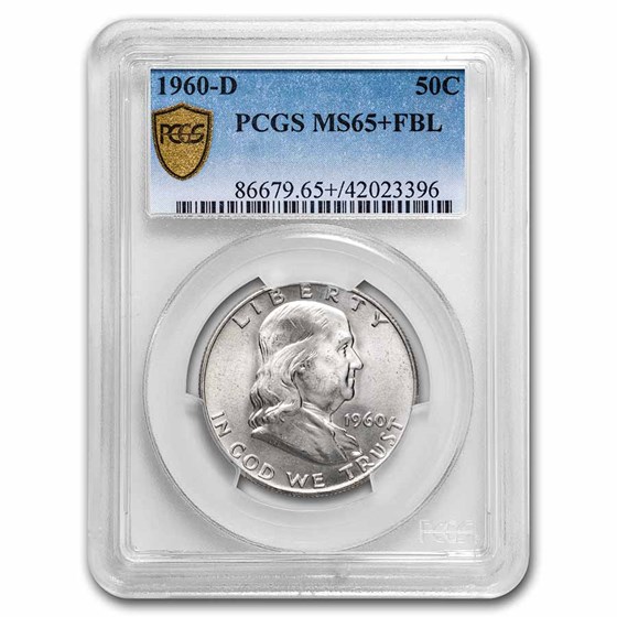1960-D Franklin Half Dollar MS-65+ PCGS (FBL) 1960-D Franklin Half Dollar MS-65+ PCGS (FBL)
