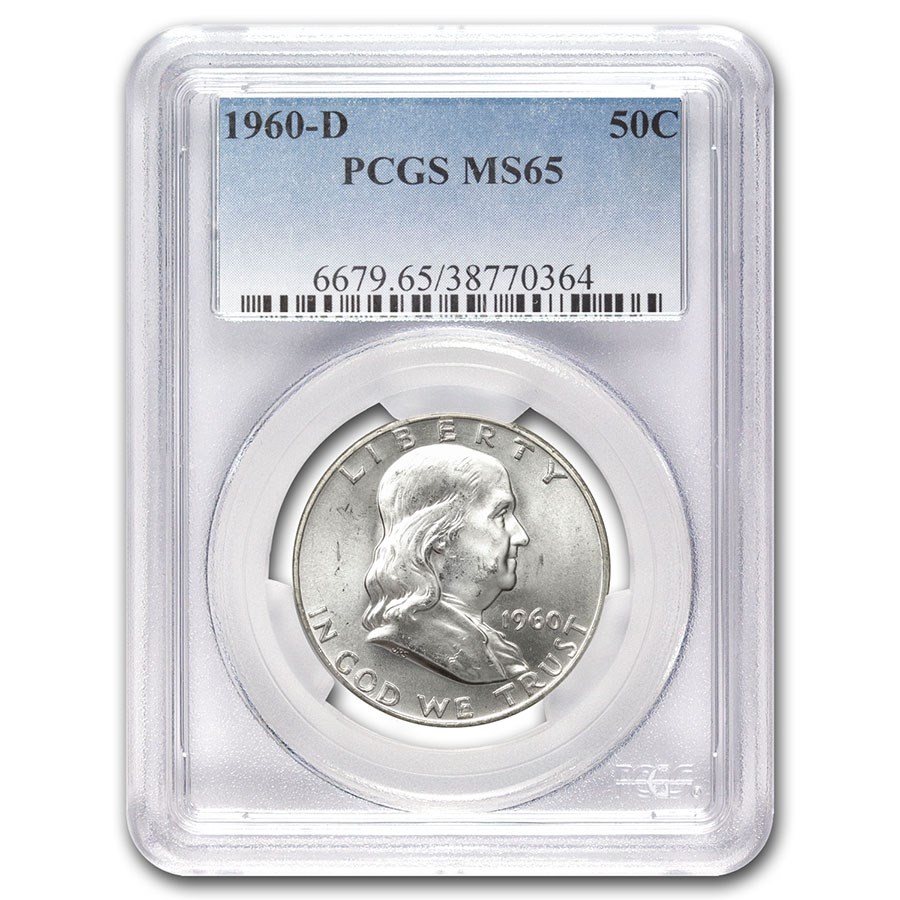 1960-D Franklin Half Dollar MS-65 PCGS