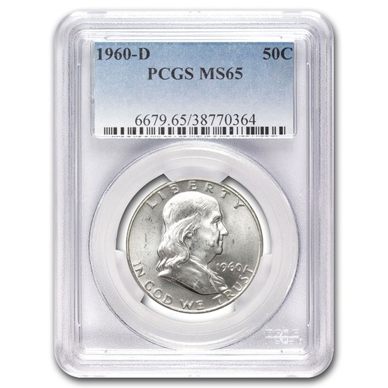 1960-D Franklin Half Dollar MS-65 PCGS 1960-D Franklin Half Dollar MS-65 PCGS