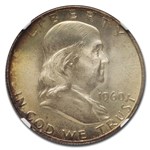 1960-D Franklin Half Dollar MS-66 NGC (FBL)