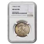 1960-D Franklin Half Dollar MS-66 NGC (FBL)