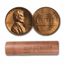 1960-D Lincoln Cent Large Date 50-Coin Bank Wrapped Roll BU