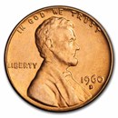 1960-D Lincoln Cent Large Date BU (Red)