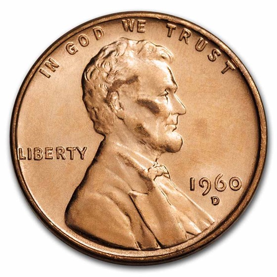 1960-D Lincoln Cent Small Date BU (Red) 1960-D Lincoln Cent Small Date BU (Red)