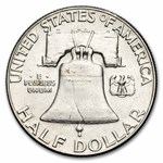 1960 Franklin Half Dollar 20-Coin Roll Avg Circ