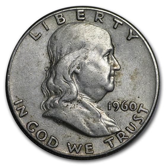 1960 Franklin Half Dollar Fine/AU 1960 Franklin Half Dollar Fine/AU