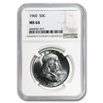 1960 Franklin Half Dollar MS-64 NGC