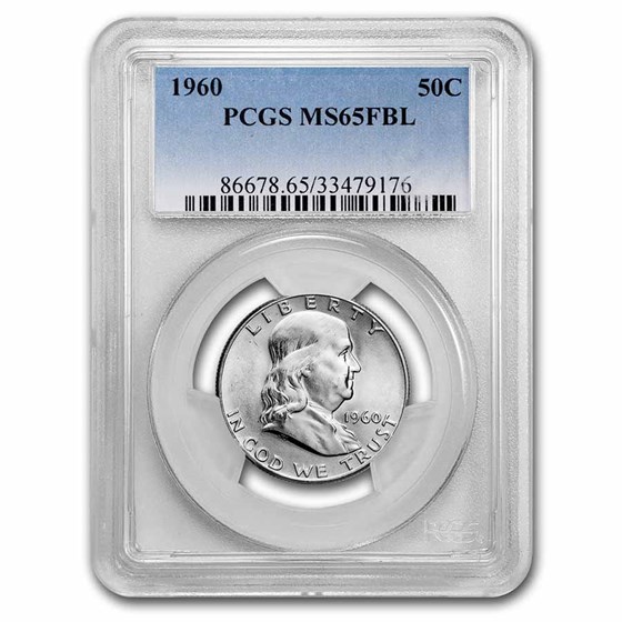 1960 Franklin Half Dollar MS-65 PCGS (FBL) 1960 Franklin Half Dollar MS-65 PCGS (FBL)