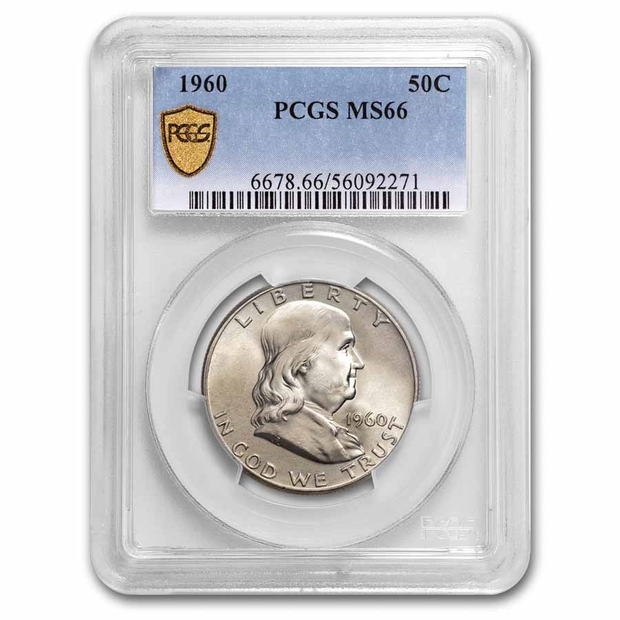 1960 Franklin Half Dollar MS-66 PCGS
