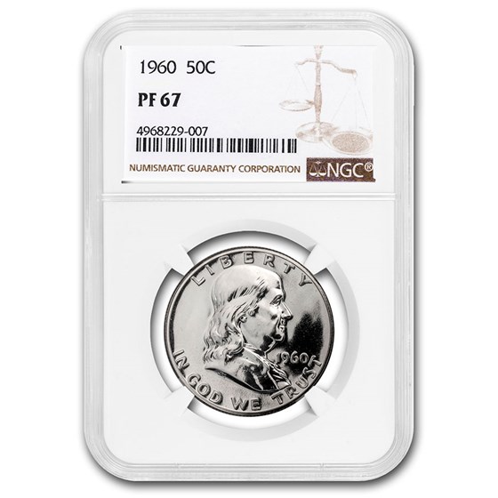 1960 Franklin Half Dollar PF-67 NGC 1960 Franklin Half Dollar PF-67 NGC