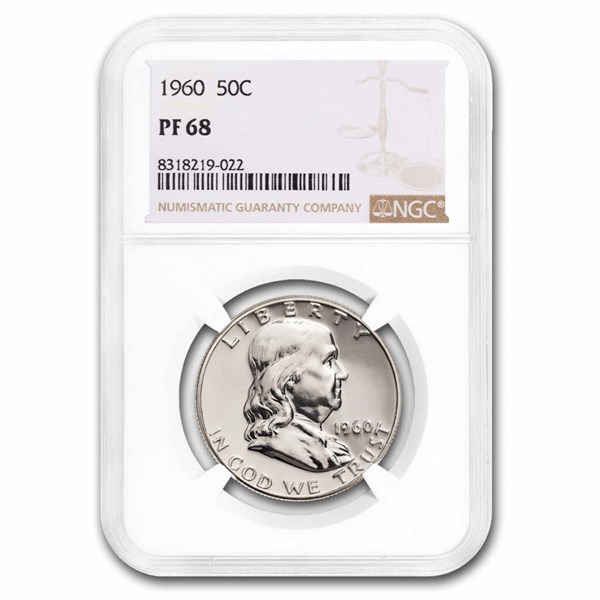Buy a 1960 Franklin Half Dollar NGC PF-68 Online | APMEX