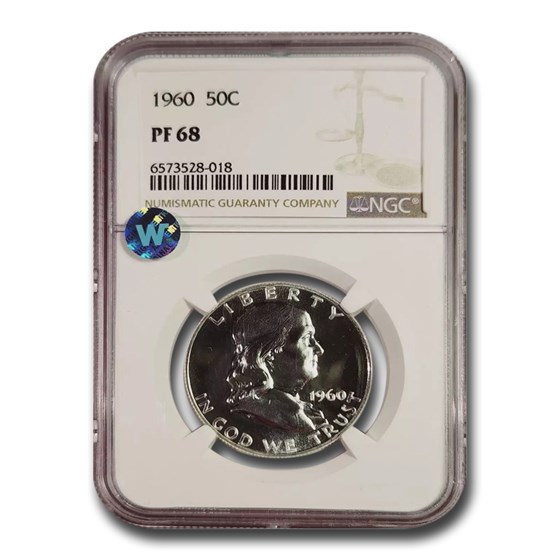 1960 Franklin Half Dollar PF-68 NGC 1960 Franklin Half Dollar PF-68 NGC