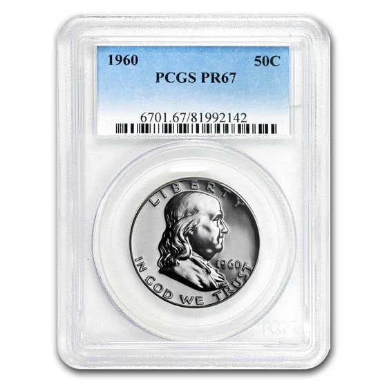 1960 Franklin Half Dollar PR-67 PCGS 1960 Franklin Half Dollar PR-67 PCGS