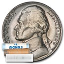 1960 Jefferson Nickel 40-Coin Roll BU