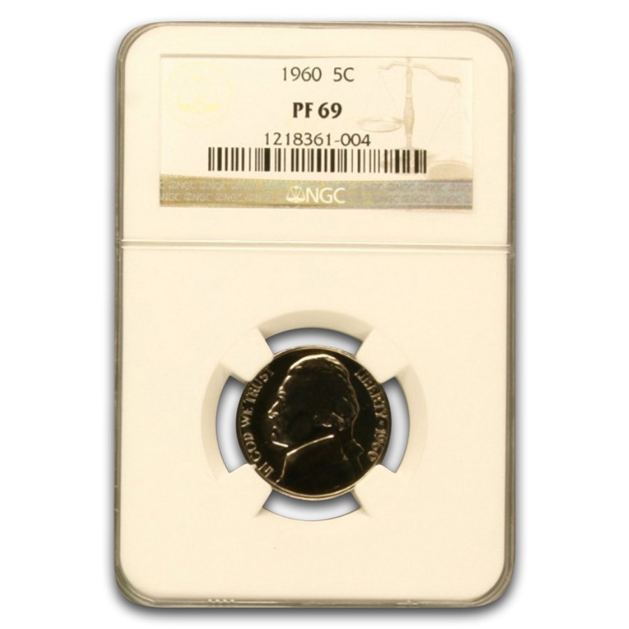 1960 Jefferson Nickel PF-69 NGC