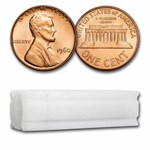 1960 Lincoln Cent Large Date 50-Coin Roll BU