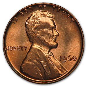 1960 Lincoln Cent Small Date BU