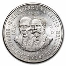 1960 Mexico Silver 10 Pesos 150th Anniversary AU/BU