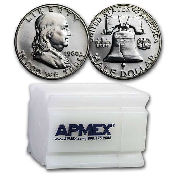 1960 Proof Franklin Half Dollar 20-Coin Roll 1960 Proof Franklin Half Dollar 20-Coin Roll