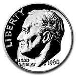 1960 Roosevelt Dime 50-Coin Roll Proof