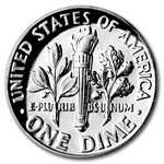 1960 Roosevelt Dime 50-Coin Roll Proof